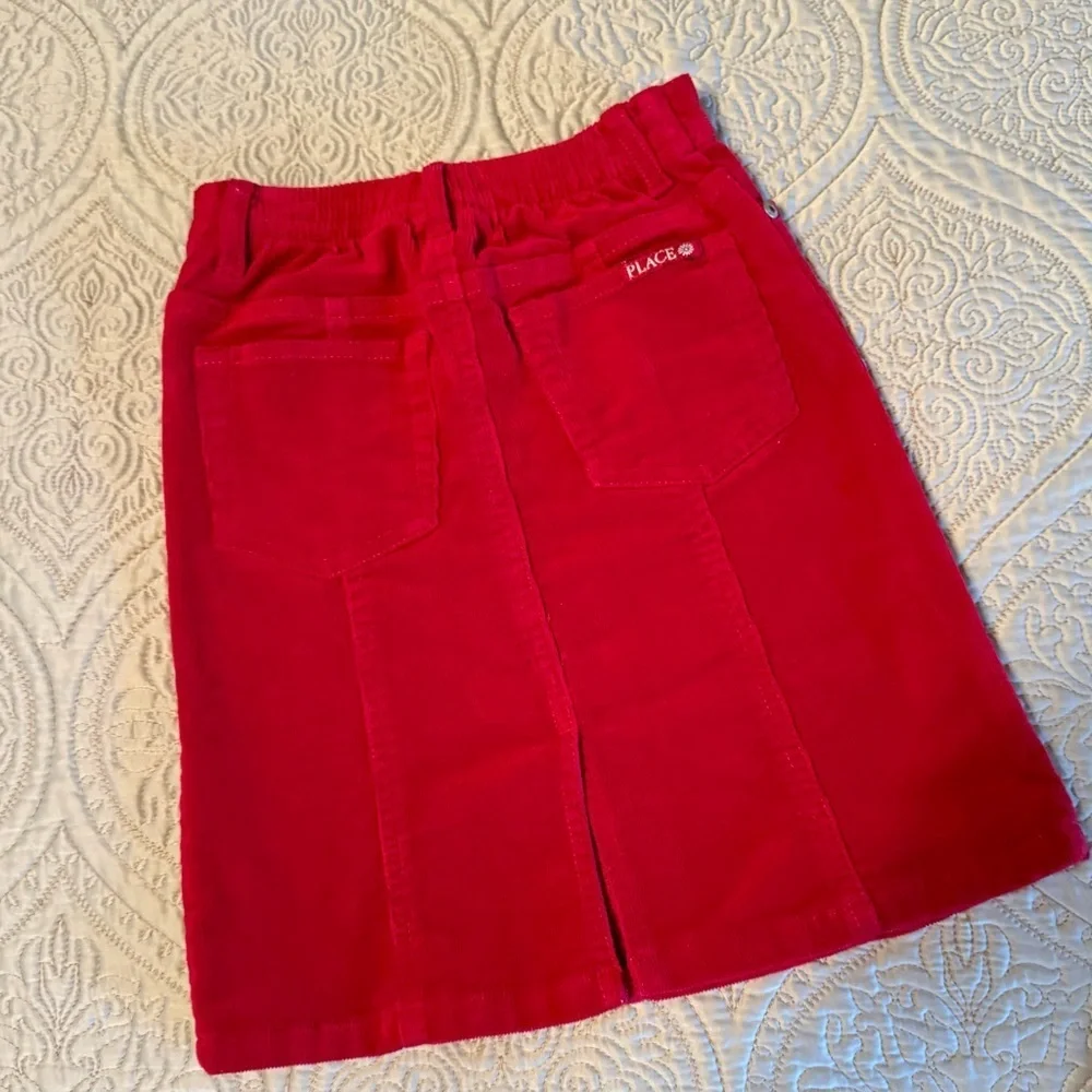 The Children’s Place corduroy skirts size 4. One Red and one pink multi.